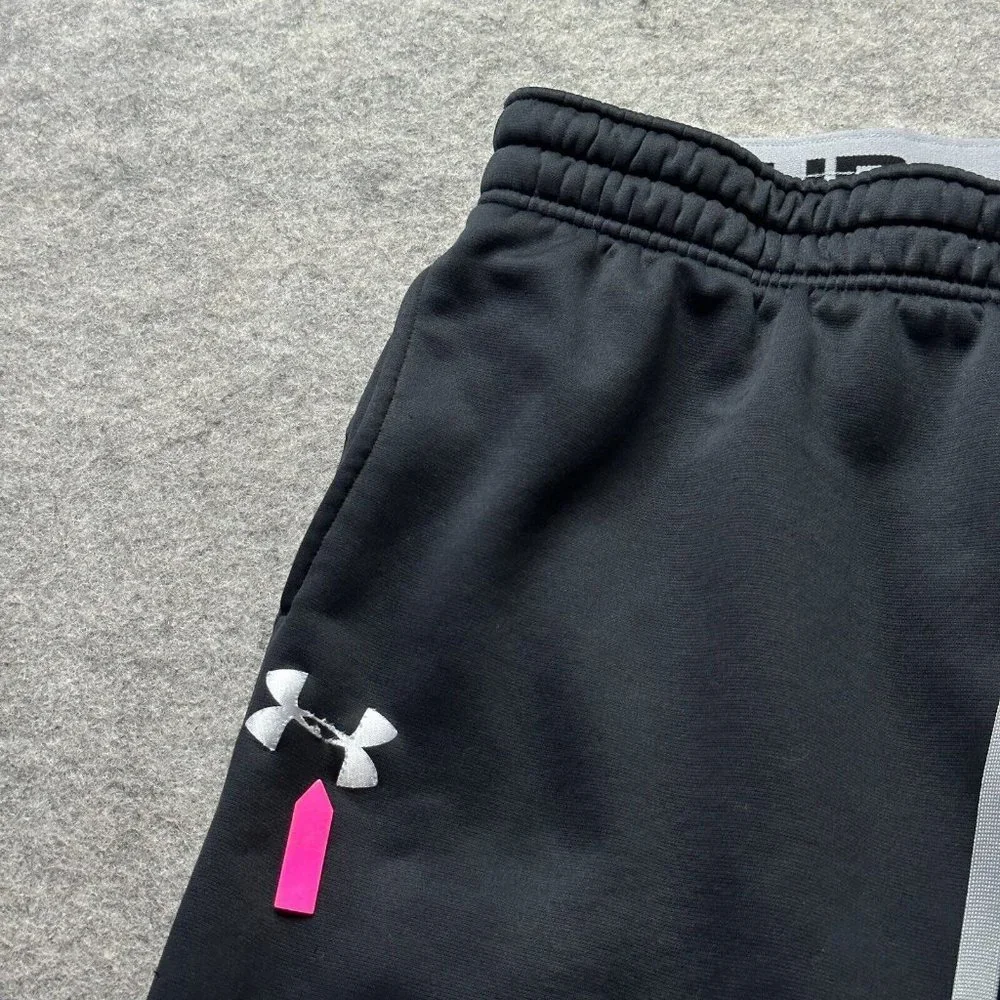 Under Armour Sweatpants Men 2XL XXL Black Relaxed ColdGear Insulated Water Repel_6